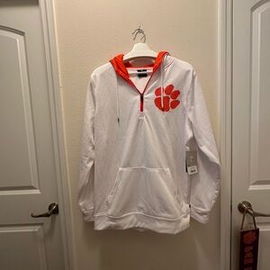 Colosseum White and Orange Hoodie